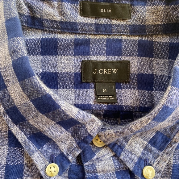 J Crew Gingham Button Down - Picture 2 of 3